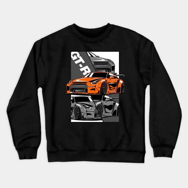 GT - R 35 Crewneck Sweatshirt by aredie19